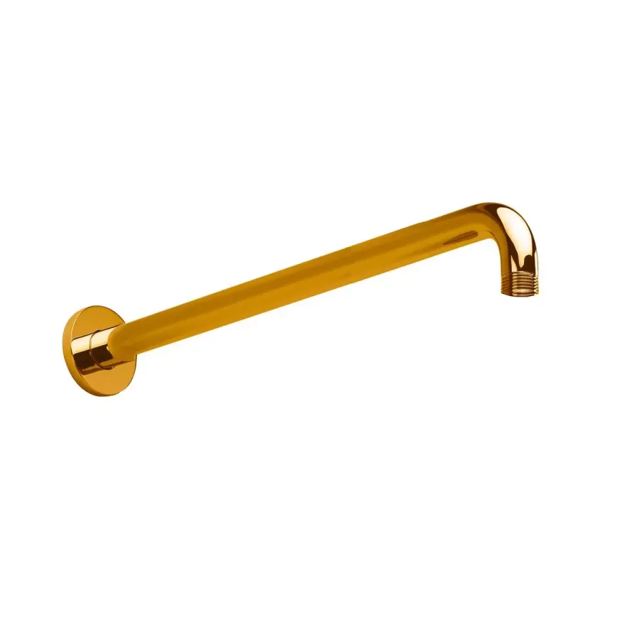 Duvardan Duş Başlığı Boru Grubu, 400 mm - Altın Görünümlü